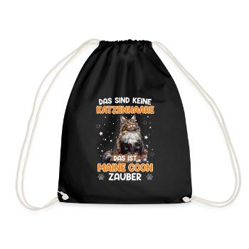 Maine Coon KEINE KATZENHAARE MAINE COON ZAUBER - Turnbeutel - Schwarz - Vorne