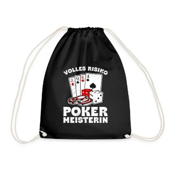 Poker Player POKER CHAMPION Poker Women - Drawstring Bag - black - Front