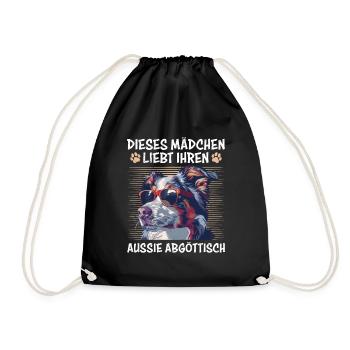 Berger australien CETTE FILLE L’AIME - Sac de sport léger - noir - Devant