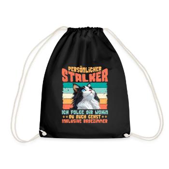 Turc Van PERSONAL STALKER JE TE SUIS Drôle - Sac de sport léger - noir - Devant