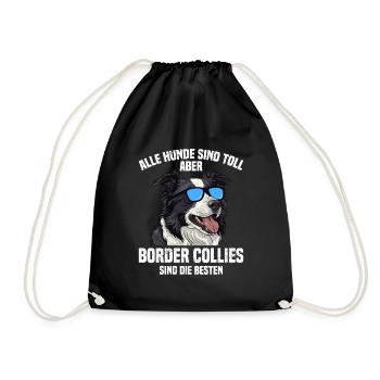 Border Collie TOUS LES CHIENS SONT DE GRANDS BORDER COLLIES - Sac de sport léger - noir - Devant