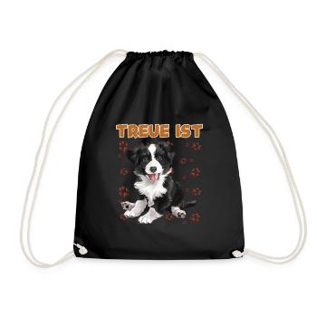 Border Collie LOYAL EST un Border Collie Dogs - Sac de sport léger - noir - Devant