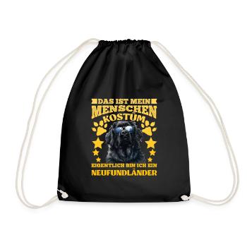 Newfie C’EST MON COSTUME HUMAIN JE SUIS UN - Sac de sport léger - noir - Devant