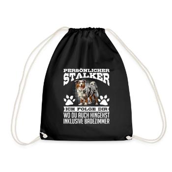 Berger Australien PERSONNEL STALKER Drôle - Sac de sport léger - noir - Devant