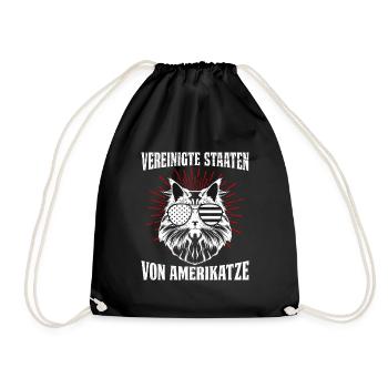 UNITED STATES OF AMERICATZE Funny USA - Drawstring Bag - black - Front