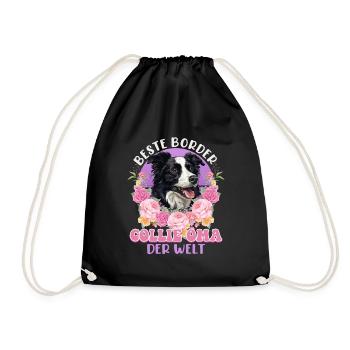 MEILLEURE MAMIE BORDER COLLIE DU MONDE Vintage - Sac de sport léger - noir - Devant