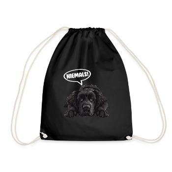 Terre-Neuve drôle JAMAIS ! Newfie Stur - Sac de sport léger - noir - Devant