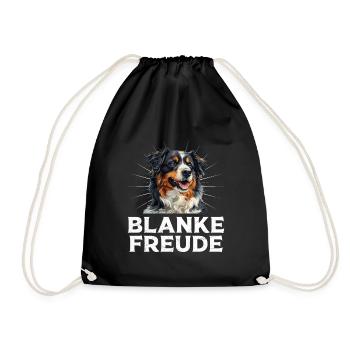 Australian Shepherd BLANKE FREUDE AUSSIE - Turnbeutel - Schwarz - Vorne