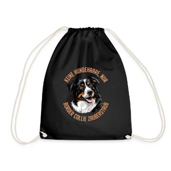 Border Collie PAS DE POILS DE CHIEN UNIQUEMENT BORDER COLLIE - Sac de sport léger - noir - Devant