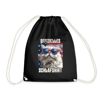 Chats Persans CHEMISE DE NUIT OFFICIELLE États-Unis - Sac de sport léger - noir - Devant