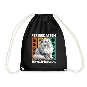 CHAT PERSAN SERVICE PERSONNEL Drôle Persan - Sac de sport léger - noir - Devant
