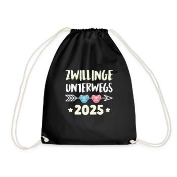 TWINS ON THE ROAD 2025 Enceinte enceinte - Sac de sport léger - noir - Devant
