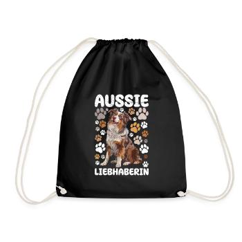 AUSSIE LOVER Chien Maman Berger Australien - Sac de sport léger - noir - Devant