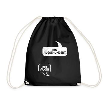 Pregnant I'M STARVING TOO! Fun - Drawstring Bag - black - Front