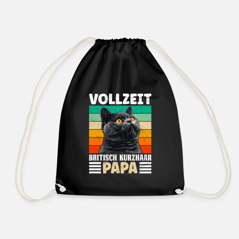 Britische Kurzhaar VOLLZEIT BRITISCH KURZHAAR DAD - Turnbeutel - Schwarz
