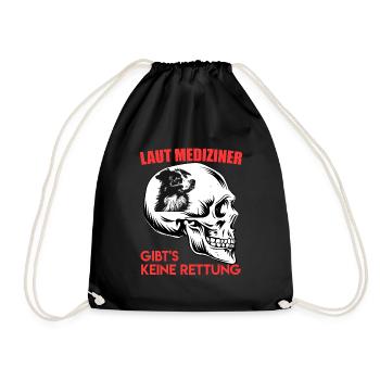 Aussie ACCORDING TO DOCTORS, THERE IS NO SALVATION - Drawstring Bag - black - Front