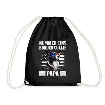 Border Collie NUMBER ONE BORDER COLLIE PAPA - Sac de sport léger - noir - Devant