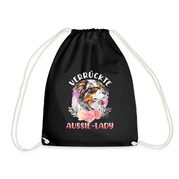 Berger Australien CRAZY AUSSIE LADY Fleurs - Sac de sport léger - noir - Devant