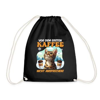 Bengal NE VOUS APPROCHEZ PAS AVANT VOTRE PREMIER CAFÉ ! - Sac de sport léger - noir - Devant