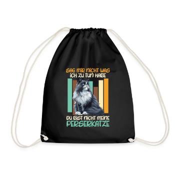 Chat Papa TU N’ES PAS MON CHAT PERSAN Drôle - Sac de sport léger - noir - Devant