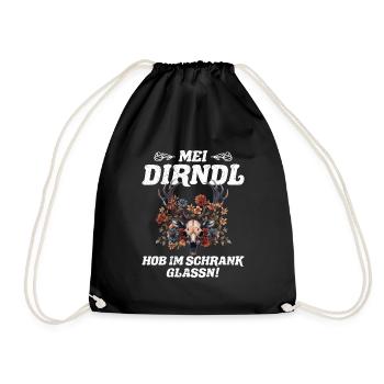 My Dirndl Left in the Closet Replacement Dirndl - Drawstring Bag - black - Front