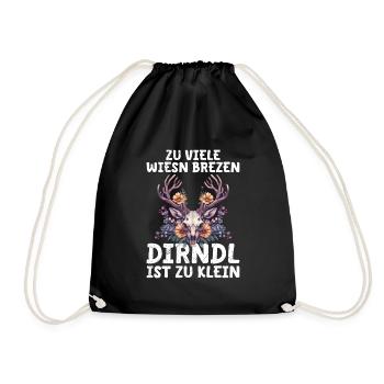 My dirndl no longer fits replacement dirndl - Drawstring Bag - black - Front