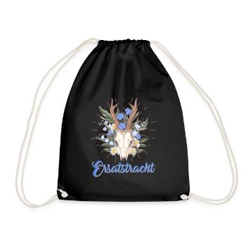 Münchner Volksfest ERSATZTRACHT Dirndl Trachten - Drawstring Bag - black - Front