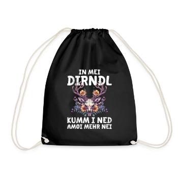 My dirndl no longer fits replacement dirndl - Drawstring Bag - black - Front