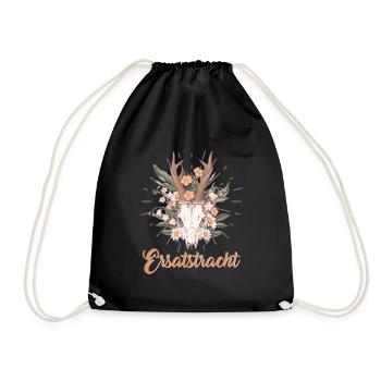 Münchner Volksfest ERSATZTRACHT Dirndl Trachten - Drawstring Bag - black - Front