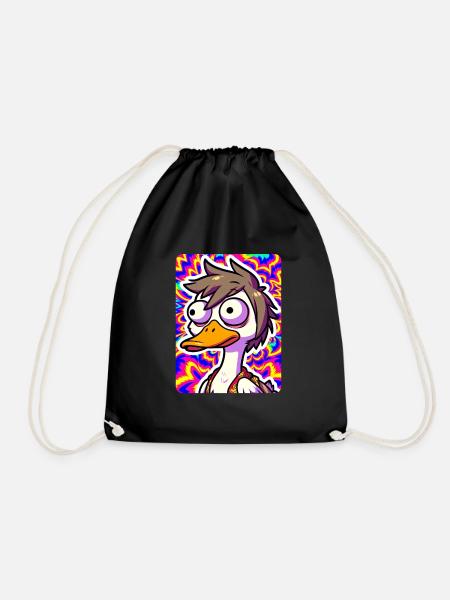 Trippy Goose - Turnbeutel - Schwarz