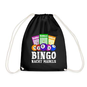Bingo Lovers BINGO NIGHT GIRLS Funny - Drawstring Bag - black - Front