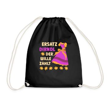 Festival folklorique de Munich SUBSTITUT DIRNDL LA VOLONTÉ COMPTE - Sac de sport léger - noir - Devant