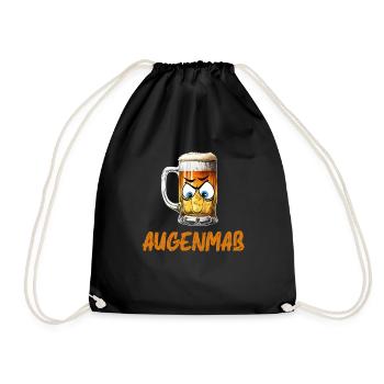 Munich Folk Festival AUGENMAẞ Funny Beer Tent - Drawstring Bag - black - Front