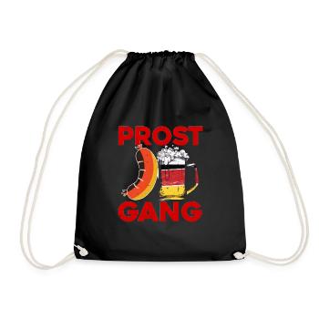 Münchner Volksfest PROST MANNSCHAFT Lustiges - Drawstring Bag - black - Front