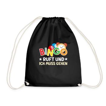 BINGO CALLS AND I MUST TO GO Amateurs de bingo - Sac de sport léger - noir - Devant