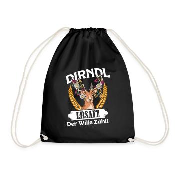DIRNDL SUBSTITUT LA VOLONTÉ COMTES Munich Volksfest - Sac de sport léger - noir - Devant