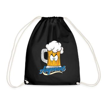 Munich Folk Festival AUGENMAẞ Funny Beer Tent - Drawstring Bag - black - Front
