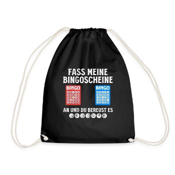 Joueur de bingo GRAB MY BINGO TICKETS AT FUNNY - Sac de sport léger - noir - Devant