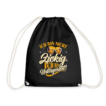 Munich Folk Festival AM NOT UNDERMATED - Drawstring Bag - black - Front