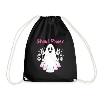 Halloween Costume Kids GHOST POWER Girls - Drawstring Bag - black - Front