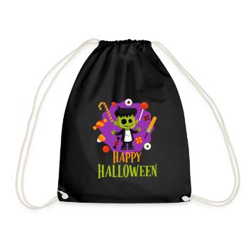 Halloween HAPPY HALLOWEEN Party Kids - Drawstring Bag - black - Front