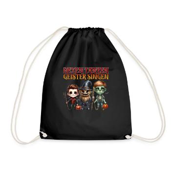 Halloween Costume WITCHES DANCING GHOSTS SINGING - Drawstring Bag - black - Front