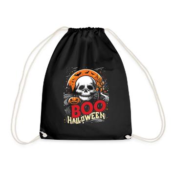 Halloween Costume BOO HALLOWEEN Spooky - Sac de sport léger - noir - Devant