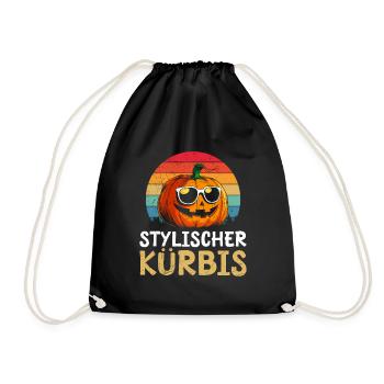 Halloween Fête Enfants ÉLÉGANT CITROUILLE Drôle - Sac de sport léger - noir - Devant
