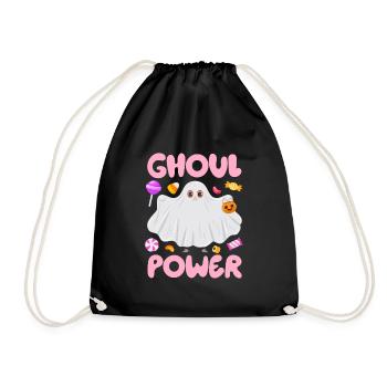 Halloween Costume GHOUL POWER Halloween Party - Drawstring Bag - black - Front
