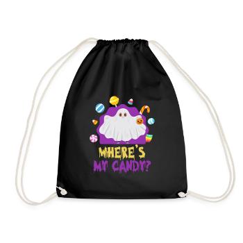 Costume d’Halloween OÙ SONT MES BONBONS ? Amusement - Sac de sport léger - noir - Devant