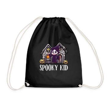 Costume d’Halloween SPOOKY KID Drôle Halloween - Sac de sport léger - noir - Devant