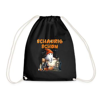 Halloween Party Kids SCARY BEAUTIFUL Funny - Drawstring Bag - black - Front