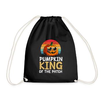 Halloween Costume PUMPKIN KING OF THE PATCH - Drawstring Bag - black - Front