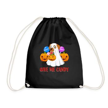 Fête d’Halloween DONNEZ-MOI DES BONBONS Drôle Halloween - Sac de sport léger - noir - Devant